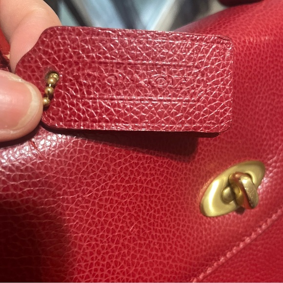 Vintage Coach Madison Biltmore Italy 4417 Top Handle Red. - Picture 12 of 16